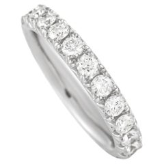 LB Exclusive 18K White Gold 1.77 Ct Diamond Infinity Band Ring