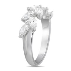 LB Exclusive 18K White Gold 1.88 Ct Diamond Laurel Wreath Ring