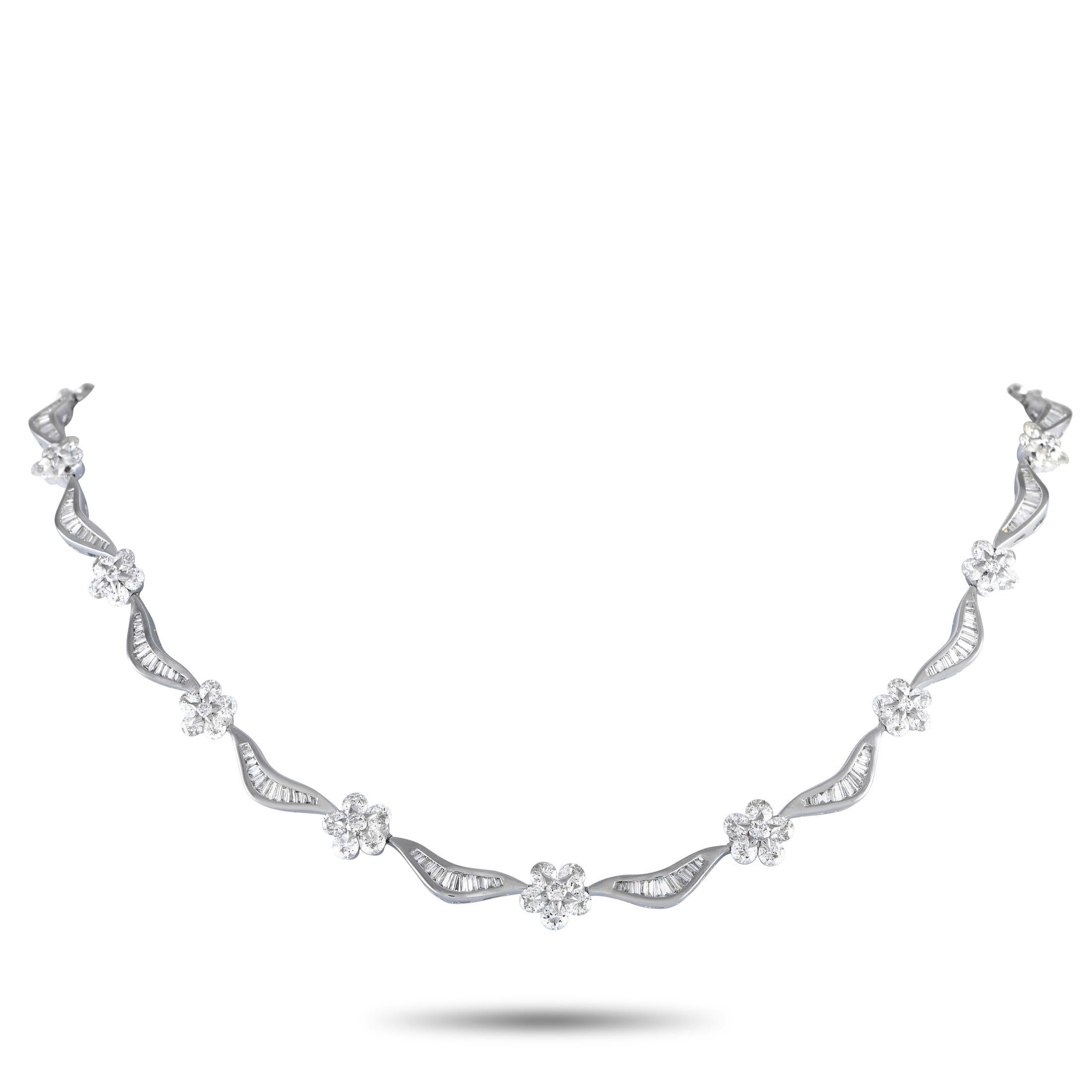 LB Exclusive Collier en or blanc 18 carats avec diamants 18,80 carats NK01081 Neuf - En vente à Southampton, PA