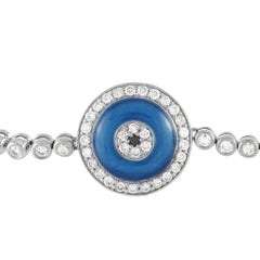 LB Exclusive 18K Weißgold 2,05 ct Diamant Evil Eye Armband