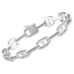 LB Exclusive 18K White Gold 2.06 Ct Diamond Link Bracelet
