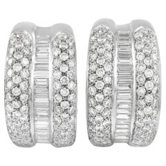 LB Exclusive 18K White Gold 2.75 ct Diamond Earrings