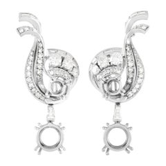 LB Exclusive 18K White Gold 3.25 Ct Diamond Earrings