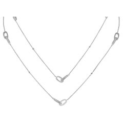 LB Exclusive Collier en or blanc 18 carats avec diamants de 3,25 carats