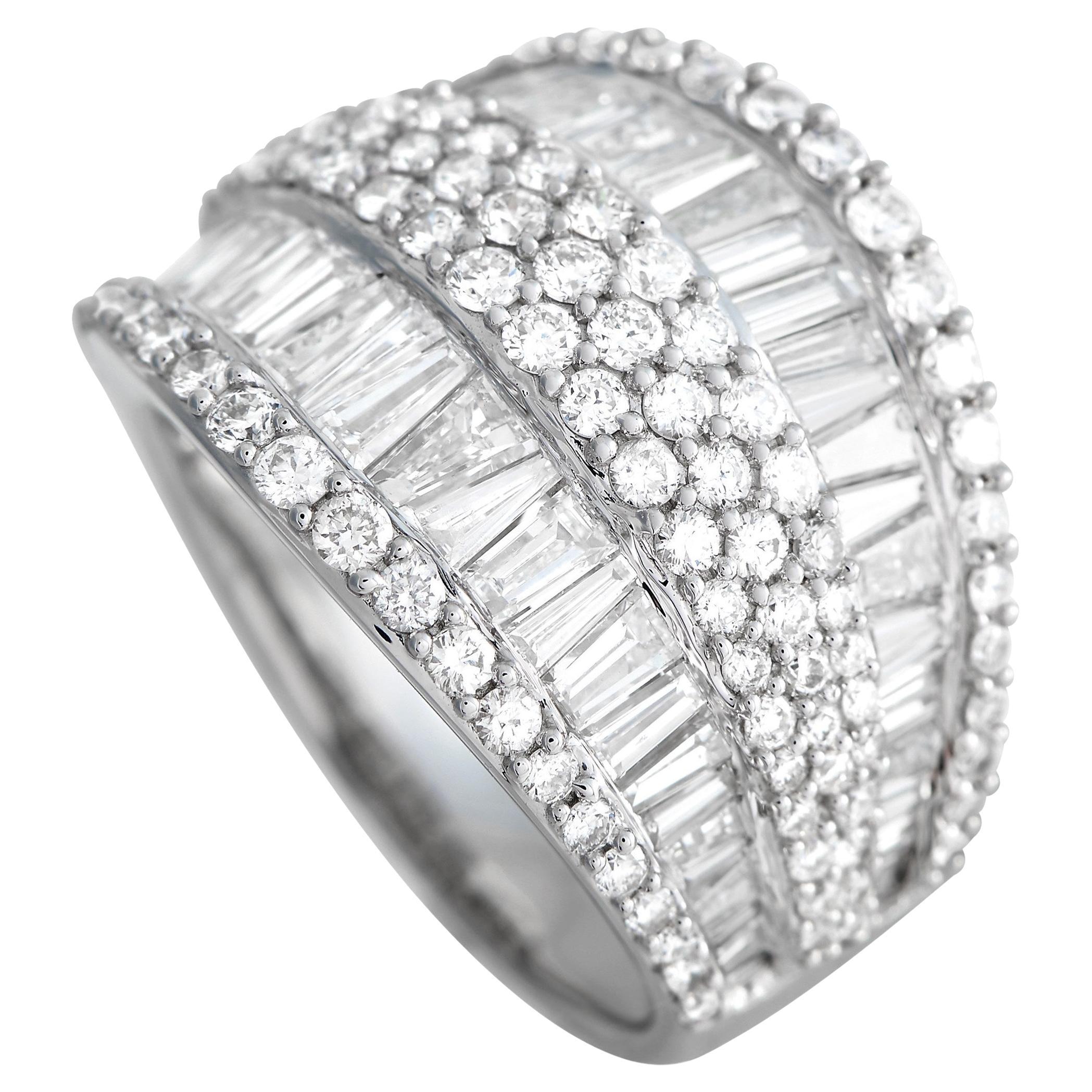 LB Exclusive 18K White Gold 3.55 Ct Diamond Ring