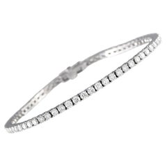 LB Exclusive Bracelet tennis en or blanc 18 carats avec diamants de 3,58 carats