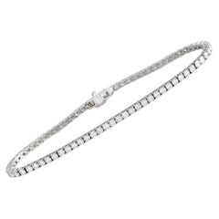 LB Exclusive 18K White Gold 3.81 ct Diamond Tennis Bracelet