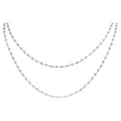 LB Exclusive 18K White Gold 3.88ct Diamond Necklace