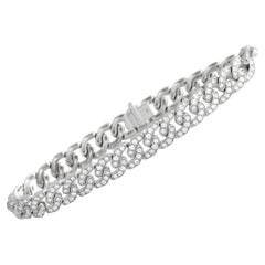 LB Exclusive 18K White Gold 4.0ct Diamond Interlocking Bracelet