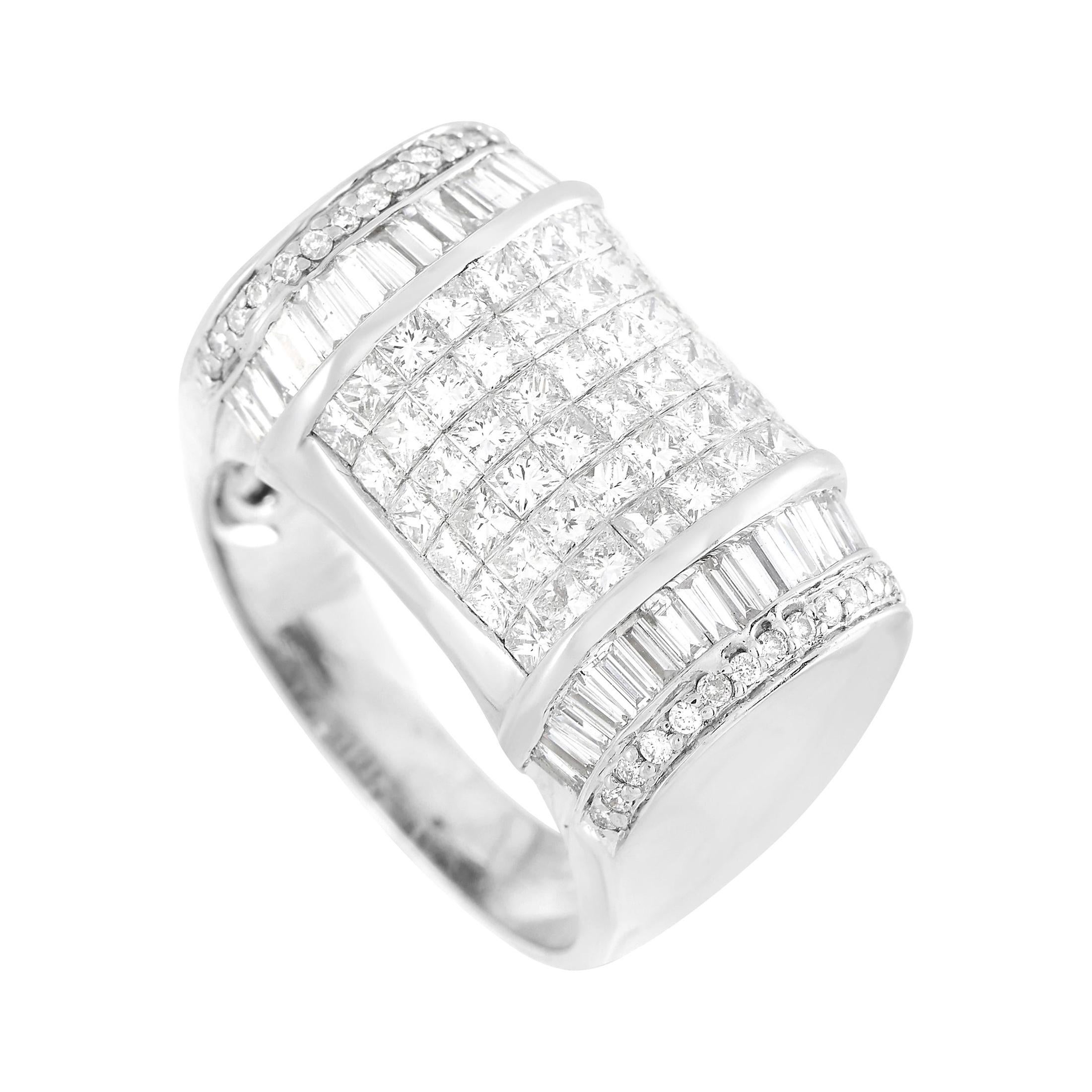 LB Exclusive 18k White Gold 4.75 Ct Diamond Ring