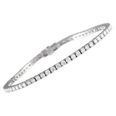 LB Exclusive Bracelet tennis en or blanc 18 carats avec diamants de 4,85 carats