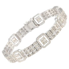 LB Exclusive 18K White Gold 5.0ct Diamond Bracelet