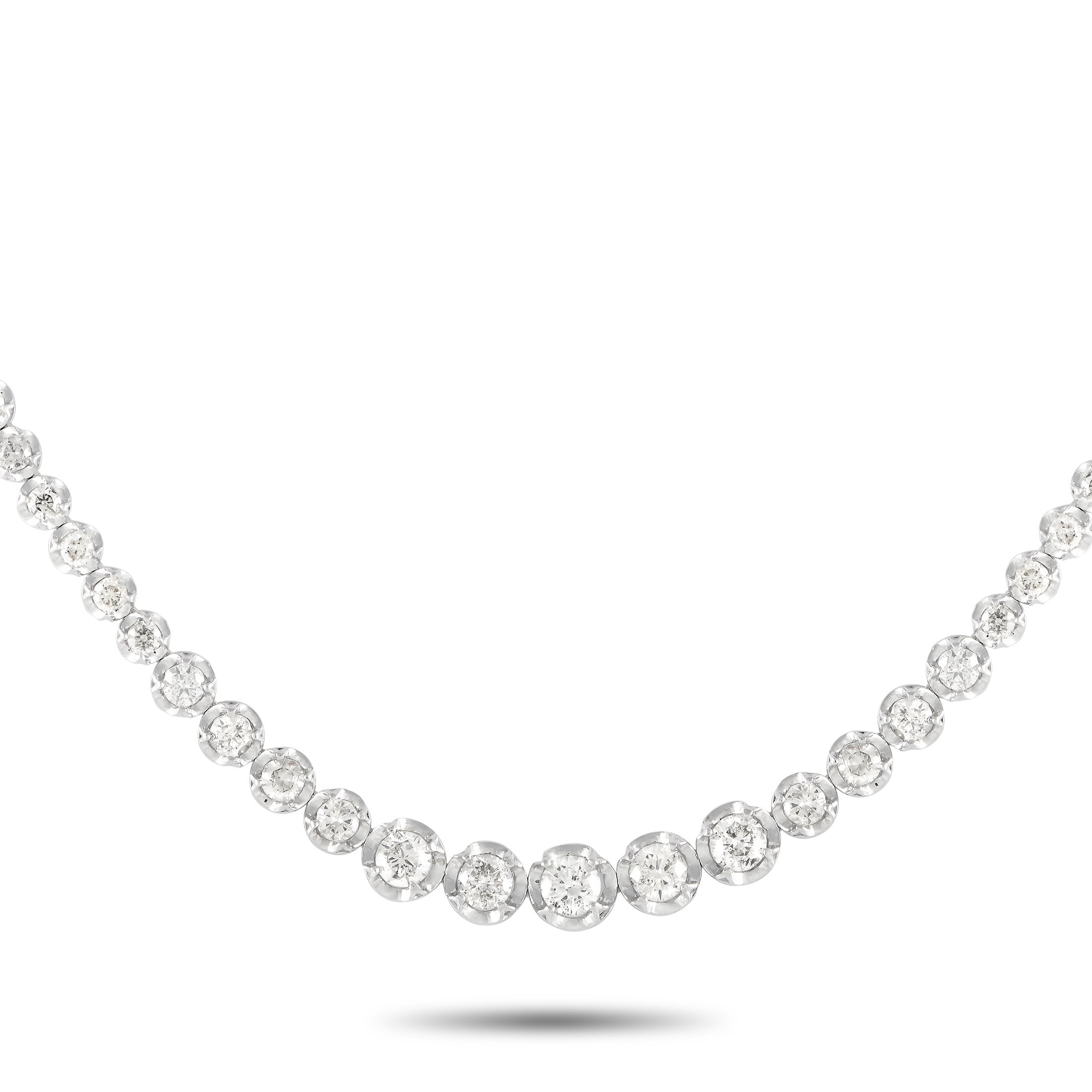 LB Exclusive Collier en or blanc 18 carats avec 5,0 ct de diamants
