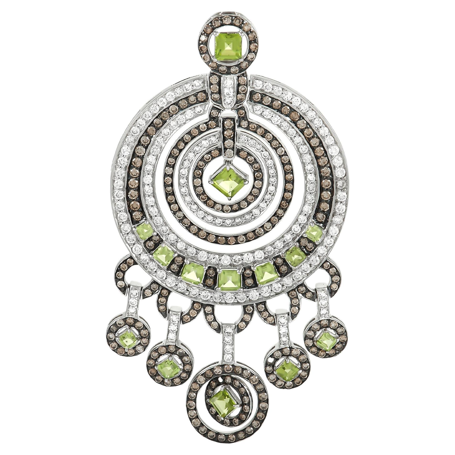 LB Exclusive 18K White Gold 0.75 Ct Diamond Pendant For Sale at 1stDibs