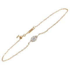 LB Exclusive 18K Yellow Gold 0.25 Ct Diamond Bracelet