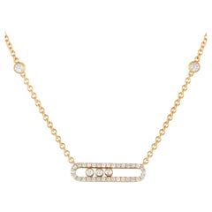 LB Exclusive 18K Yellow Gold 0.40ct Diamond Necklace