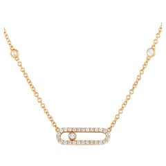 LB Exclusive 18K Yellow Gold 0.40ct Diamond Necklace