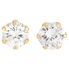 LB Exclusive 18K Yellow Gold 0.45 ct Diamond Solitaire Stud Earrings LB Exclusive 18K Yellow Gold 0.45 ct Diamond Solitaire Stud Earrings