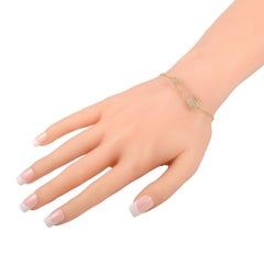 LB Exclusive 18K Yellow Gold 0.60 ct Diamond Safety Pin Bracelet