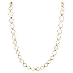 LB Exclusive 18K Yellow Gold 10.60ct Diamond Necklace