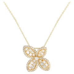 LB Exclusive 18K Yellow Gold 1.10ct Diamond Necklace