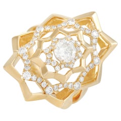 Exklusiver 18 Karat Gelbgold Diamantring von LB mit 1,15 Karat