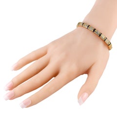 LB Exclusive 18K Gelbgold 1,15ct Diamant und Saphir Armspange Armband
