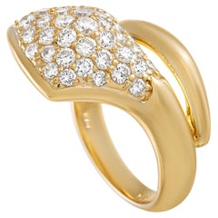 Bague LB Exclusive en or jaune 18 carats avec diamants de 1,36 carat