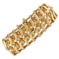 LB Exclusive 18K Yellow Gold 1.40 Ct Diamond Bracelet