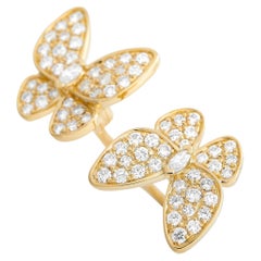 LB Exclusive 18K Yellow Gold 1.57 Ct Diamond Butterfly Ring