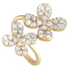 LB Exclusive 18K Gelbgold 1,65 ct Diamant offener Wickelring