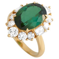 LB Exclusive 18K Yellow Gold 1.78ct Diamond and Tourmaline Ring MF27-101123 LB Exclusive 18K Yellow Gold 1.78ct Diamond and Tourmaline Ring MF27-101123