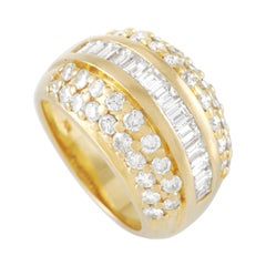 Used LB Exclusive 18K Yellow Gold 2.00 Ct Diamond Cocktail Ring