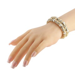 LB Exklusive Armband aus 18 Karat Gelbgold mit 2,50 Karat Diamanten und Perlen
