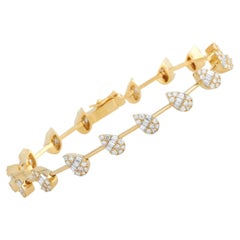 LB Exklusives Armband aus 18 Karat Gelbgold mit 2,60 Karat Diamanten