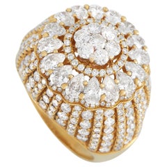 LB Exclusive Bague en or jaune 18 carats avec diamants de 3,00 carats