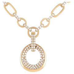 LB Exclusive 18k Yellow Gold 3.0 Carat Diamond Link Necklace
