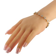 LB Exklusives Armband aus 18 Karat Gelbgold mit 3,25 Karat Diamanten