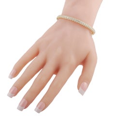 LB Exclusive 18K Yellow Gold 3.25 Ct Diamond Bracelet