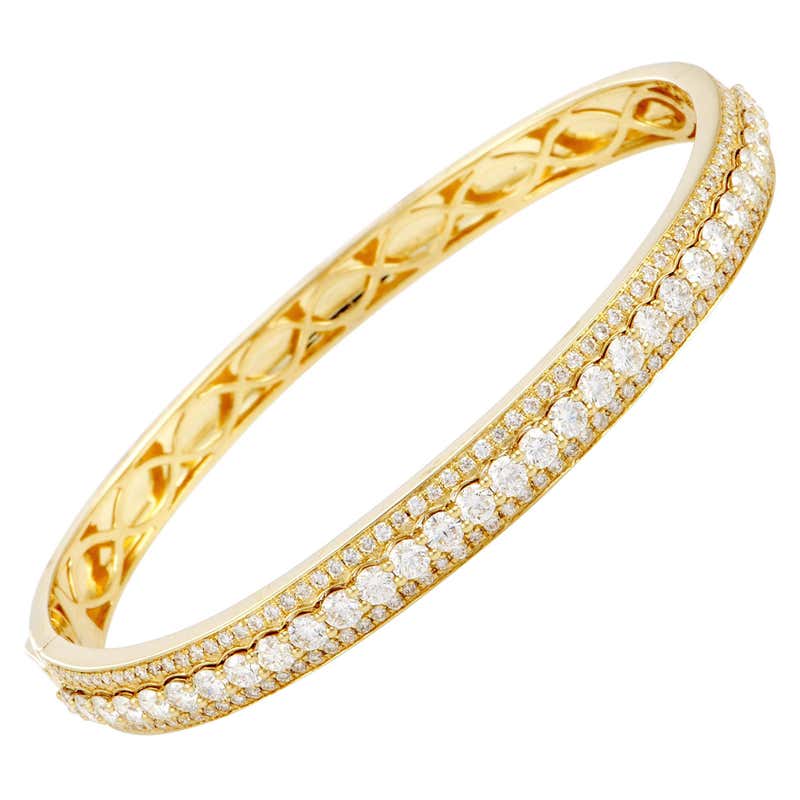 Diamond, Gold and Antique Bangles - 3,410 For Sale at 1stdibs - Page 7