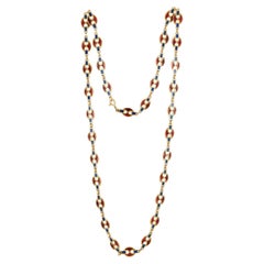 Collana con smalto Plique-à-Jour in oro giallo 18k LB Exclusive