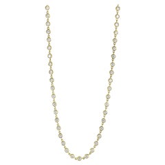 LB Exclusive 18 Karat Yellow Gold Round Diamonds Sautoir Long Necklace
