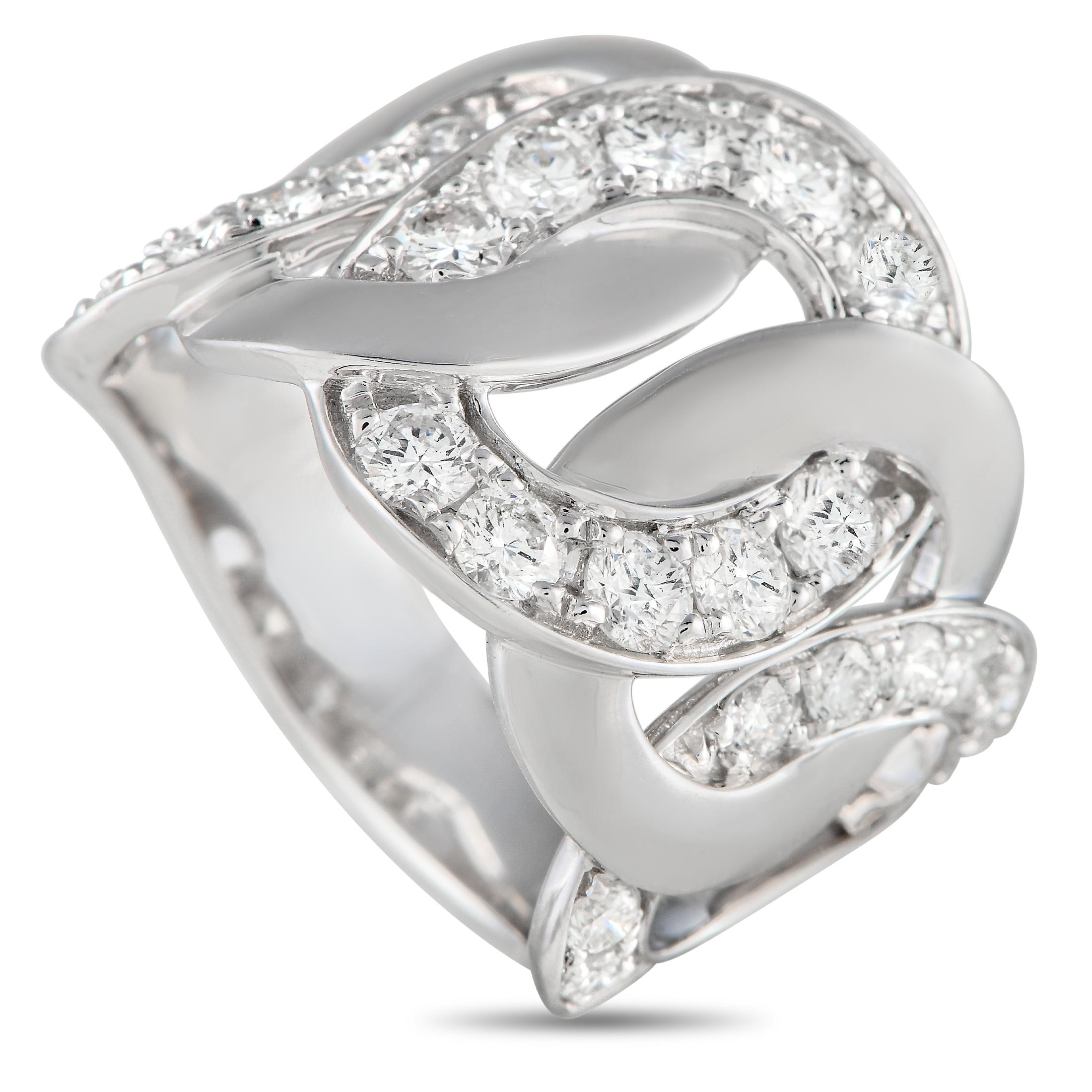LB Exclusive 18Karat White Gold 1.50Carat Diamond Ring In New Condition In Southampton, PA