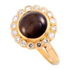 LB Exclusive Diamond and Cat
s Eye Rose Gold Ring