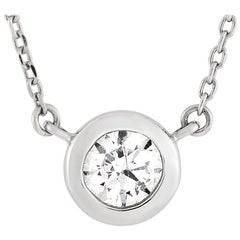 LB Exclusive Platinum 0.15 Carat Diamond Necklace