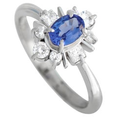 LB Exclusive Platinum 0.46ct Diamond and Tanzanite Ring LB Exclusive Platinum 0.46ct Diamond and Tanzanite Ring