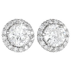 LB Exclusive Platinum 0.50 ct Diamond Earrings