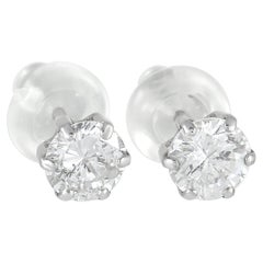 LB Exclusive Platinum 0.52 ct Diamond Earrings