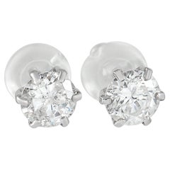 LB Exclusive Platinum 0.67 ct Diamond Earrings