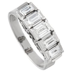 LB Exclusive Platinum 0.78 Ct Diamond Art Deco Ring LB Exclusive Platinum 0.78 Ct Diamond Art Deco Ring